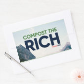 Mike Gravel zegt Compost de Rijken Rechthoekige Sticker (Envelop)