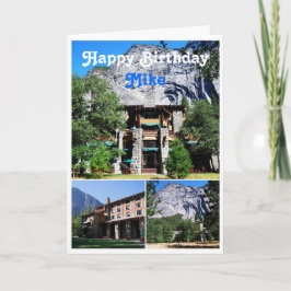 Mike Happy Birthday Ahwahnee Hotel Yosemite Kaart