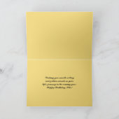 Mike Happy Birthday Zeilboten bij zonsondergang Kaart (Binnen)