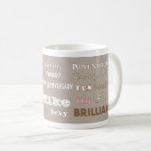 Mike Happy Jubileum Beige Husband Mok (Voorkant rechts)