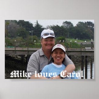 Mike houdt van Carol Poster