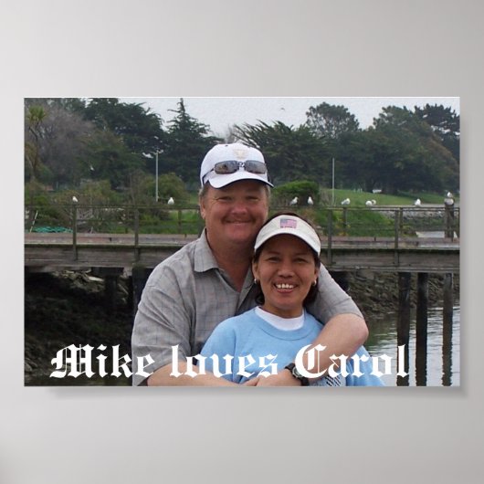 Mike houdt van Carol Poster (Voorkant)