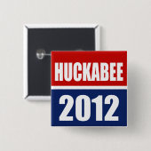 MIKE HUCKABEE 2012 VIERKANTE BUTTON 5,1 CM (Voorkant /achterkant)
