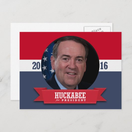 MIKE HUCKABEE 2016 BRIEFKAART (Voorkant / Achterkant)