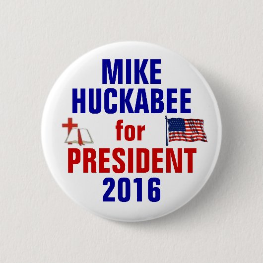 Mike Huckabee 2016 Ronde Button 5,7 Cm (Voorkant)