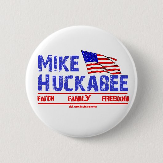 Mike Huckabee Ronde Button 5,7 Cm (Voorkant)