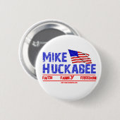 Mike Huckabee Ronde Button 5,7 Cm (Voorkant /achterkant)