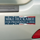 Mike Huckabee voor President 2016 Bumpersticker (Op auto)