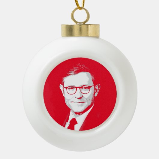 Mike Johnson Keramische Bal Ornament (Voorkant)