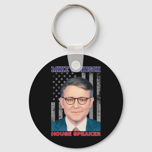Mike Johnson New House Speaker American Usa Flag P Sleutelhanger (Voorkant)