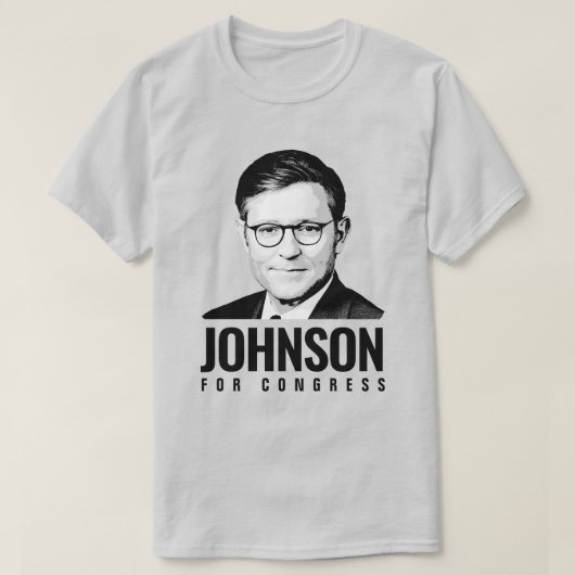Mike Johnson voor het Congres T-shirt (Design voorkant)