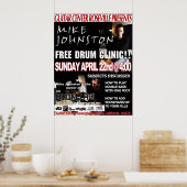 Mike Johnston Clinic, 22 april Poster (Keuken)