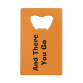 Mike Kara hier flesopener Creditkaart Flessenopener (Achterkant)