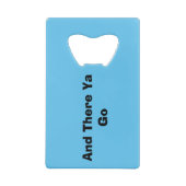 Mike Kara hier flesopener Creditkaart Flessenopener (Achterkant)