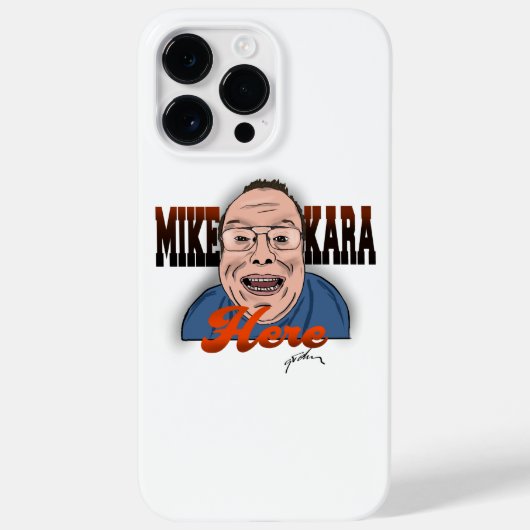 Mike Kara Hier iPhone Case (Achterkant)