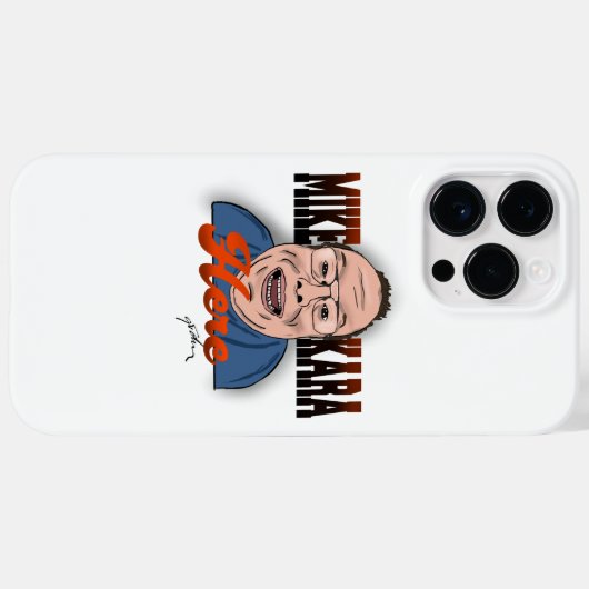 Mike Kara Hier iPhone Case (Achterkant (horizontaal))