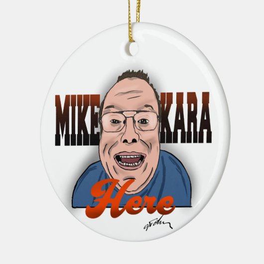 Mike Kara Hier Kerstmis Ornament (Links)