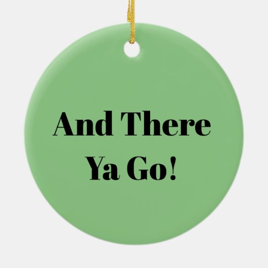 Mike Kara Hier Kerstmis Ornament (Achterkant)