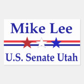 Mike Lee US Senate Utah 2022 Rechthoekige Sticker (Voorkant)