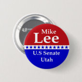 Mike Lee US Senate Utah 2022 Ronde Button 5,7 Cm (Voorkant /achterkant)