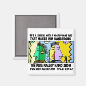 MIKE MALLOY RADIO SHOW MAGNETEN (Voorkant / Achterkant)