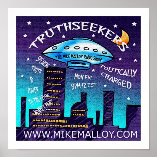 MIKE MALLOY RADIO SHOW POSTER (Voorkant)