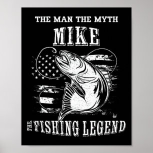 Mike Man Myth Viste Legend Persoonlijke naam Poster