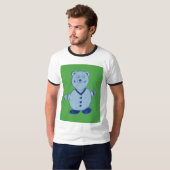 Mike Mannen Basic Ringer T-Shirt (Voorkant volledig)