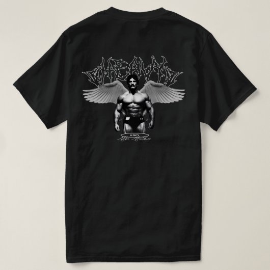 Mike Mentzer – Heavy Duty Angel T-shirt (Design achterkant)