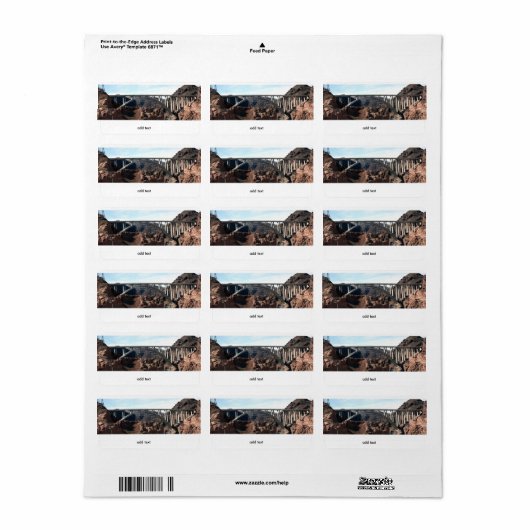 Mike O'Callaghan-Pat Tillman Memorial Bridge Etiket (Full Sheet)