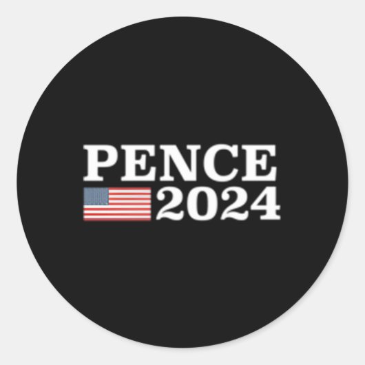 Mike Pence 2024 Ronde Sticker (Voorkant)