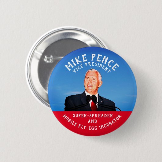 Mike Pence Fly-Egg Incubator Ronde Button 5,7 Cm (Voorkant /achterkant)