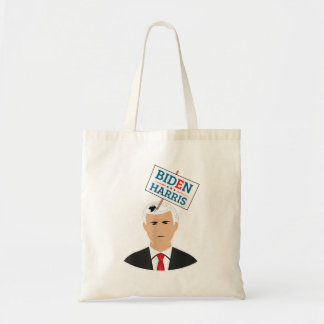 Mike Pence Fly Hair Vote Biden Harris 2 Tote Bag