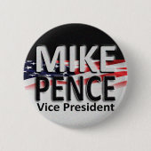 Mike Pence for Vice President Ronde Button 5,7 Cm (Voorkant)