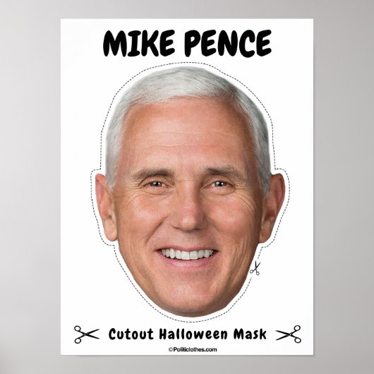 Mike Pence Halloween Mask Poster (Voorkant)