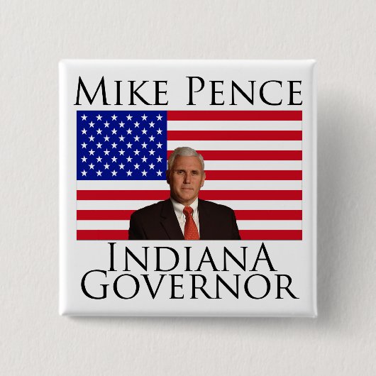 Mike Pence Indiana Governor Button (Voorkant)