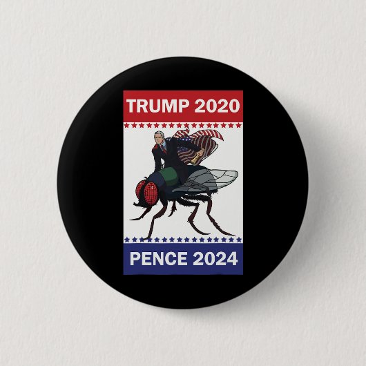 Mike Pence Pretty Fly Super Held Trump Pence Ronde Button 5,7 Cm (Voorkant)