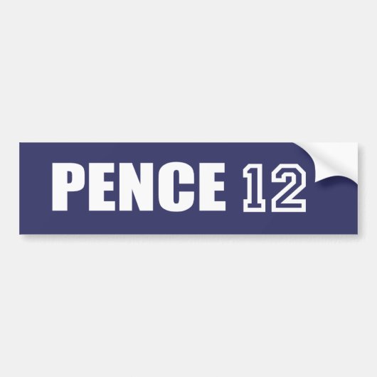 MIKE PENCE-verkiezingstandwielen Bumpersticker (Voorkant)