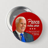 Mike Pence voor President 2016 Ronde Button 7,6 Cm (Voorkant /achterkant)