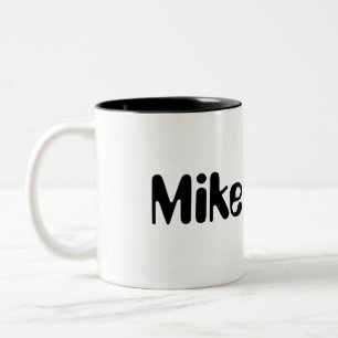 Mike Personalized Mug Tweekleurige Koffiemok
