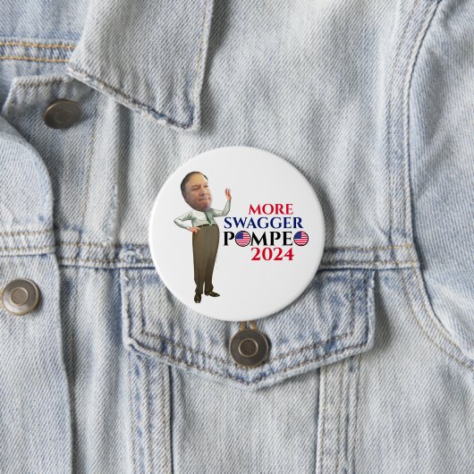 Mike Pompeo 2024 Ronde Button 7,6 Cm (In situ)