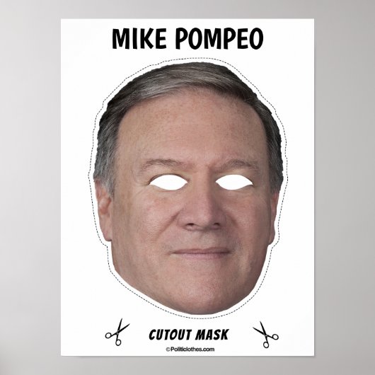 MIKE POMPEO Halloween Mask Poster (Voorkant)