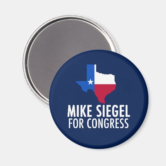 Mike Siegel voor het Congres in Texas Magneet (Voorkant / Achterkant)