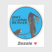 Mike the Climate Beaver Sticker (Vel)