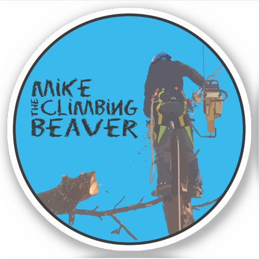 Mike the Climate Beaver Sticker (Voorkant)