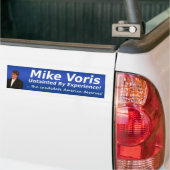 Mike Voris : Onaangetast door ervaring Bumpersticker (Op Truck)
