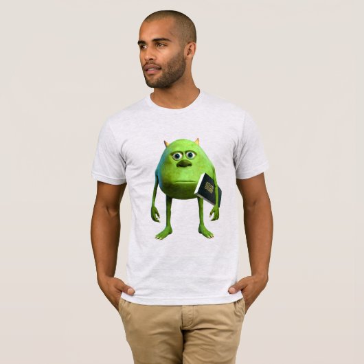 Mike Wazowski con Biblia - Premium T-shirt (Voorkant volledig)