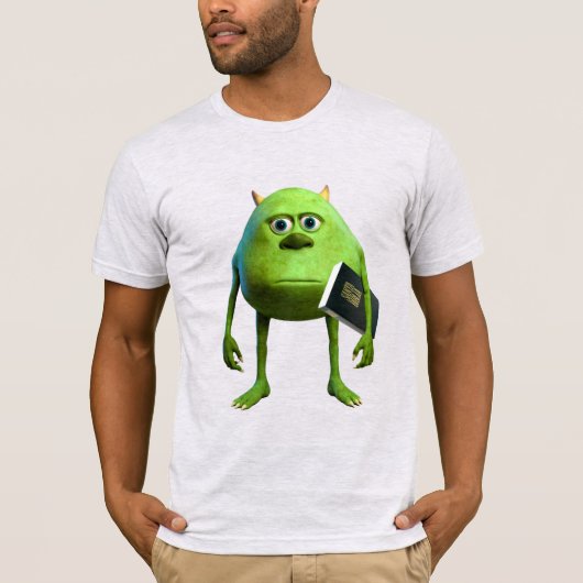 Mike Wazowski con Biblia - Premium T-shirt (Voorkant)