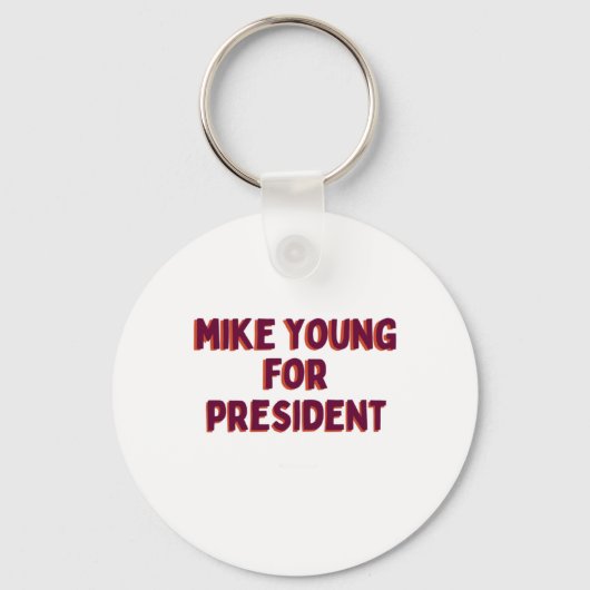 Mike Young Voor President Sleutelhanger (Voorkant)