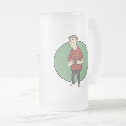 MikeE GP Collectors Cup Matglas Bierpul (Voorkant rechts)